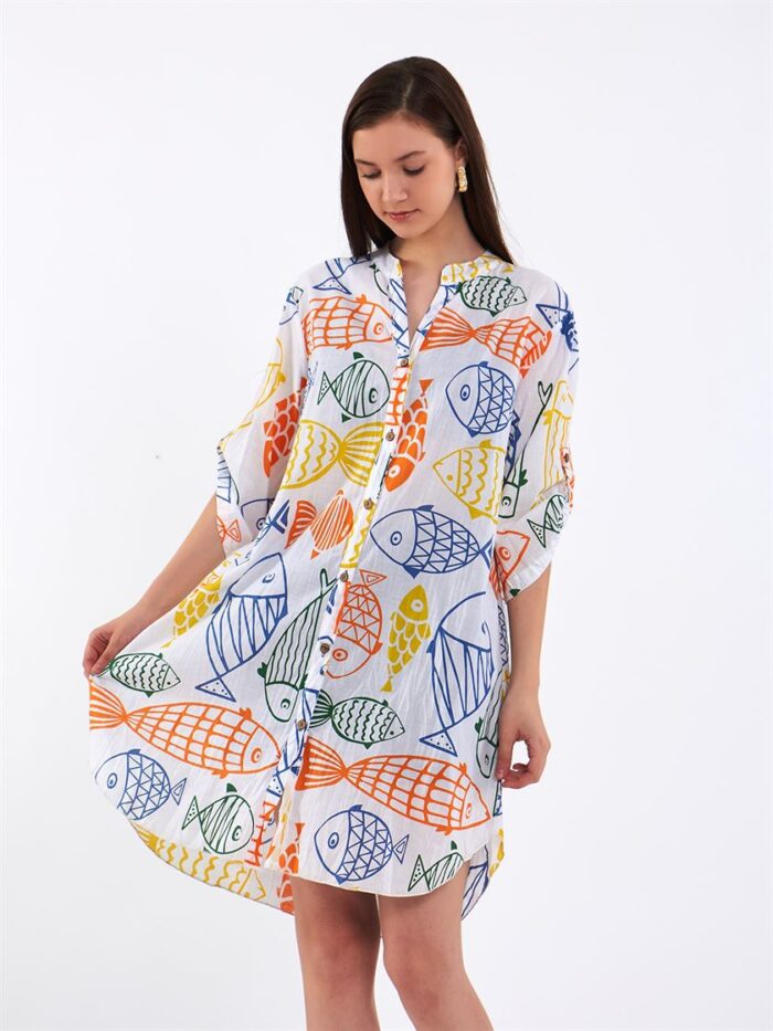 Colorful Fishes Kimono Colorful Fishes Kimono