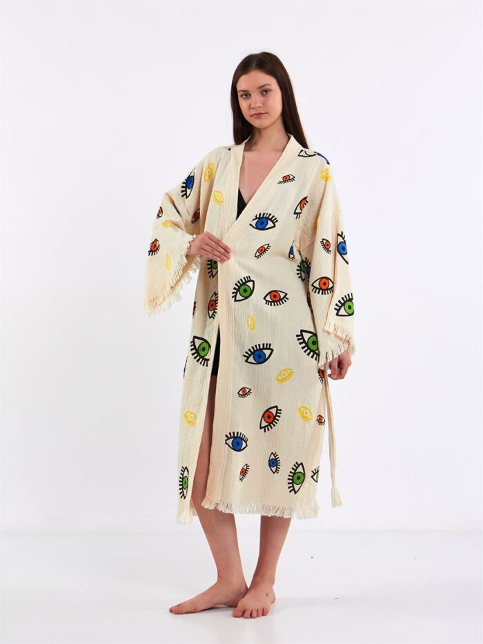 كيمونو العيون الصغيرة الملونة كيمونو العيون الصغيرة الملونة