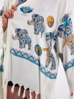 Elephant Mandala Hooded Short Pareo