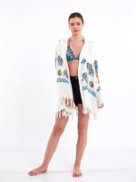 Elephant Mandala Hooded Short Pareo