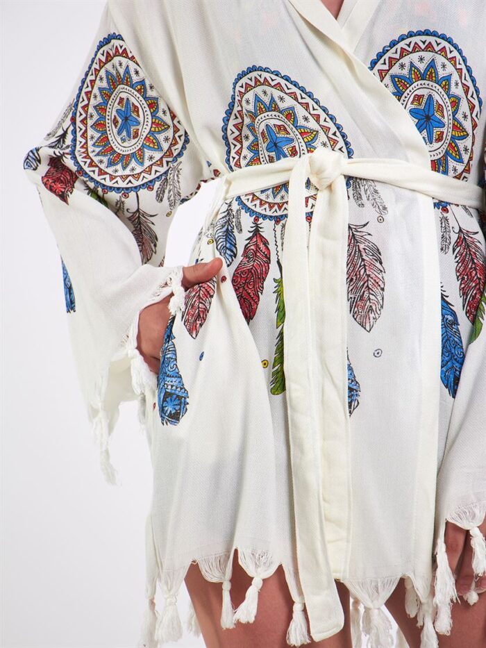 Elephant Mandala Hooded Short Pareo Elephant Mandala Hooded Short Pareo