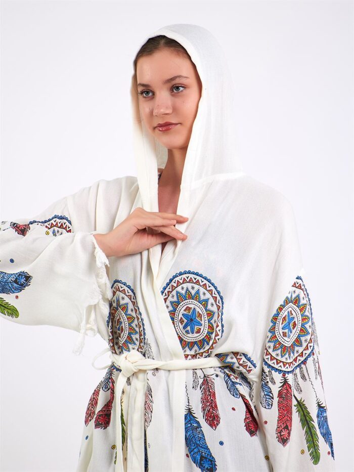 Elephant Mandala Hooded Short Pareo Elephant Mandala Hooded Short Pareo