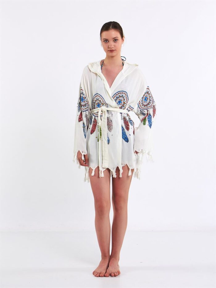 Elephant Mandala Hooded Short Pareo Elephant Mandala Hooded Short Pareo