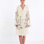 Face Art Kimono mit Kapuze