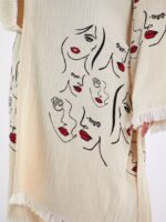 Face Art Hooded Kimono