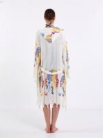 Federn Pareo mit Kapuze