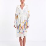 Feathers Kapşonlu Pareo