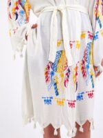 Federn Pareo mit Kapuze