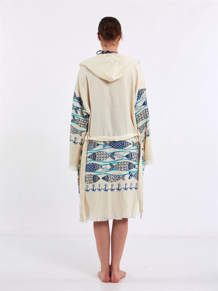 Fishes Kapşonlu Kimono Fishes Kapşonlu Kimono