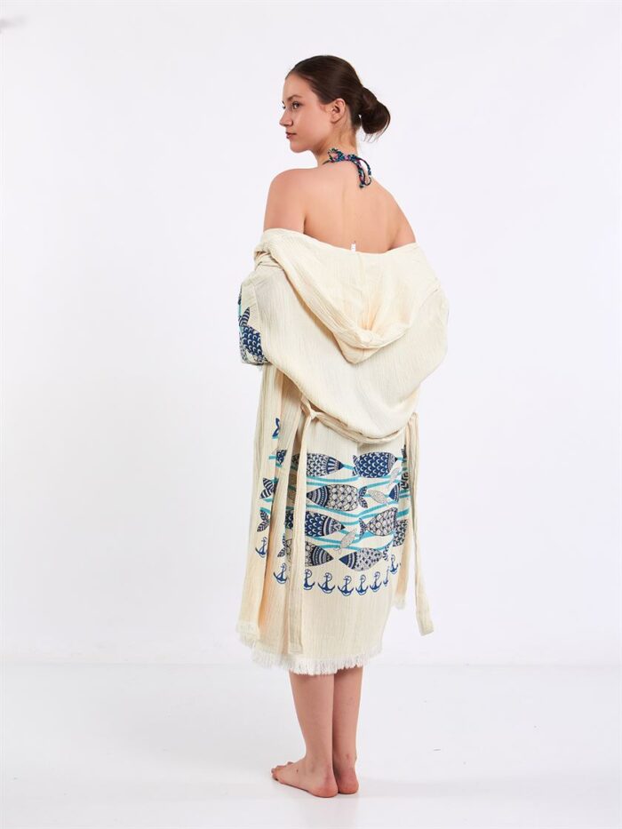 Fishes Kapşonlu Kimono Fishes Kapşonlu Kimono