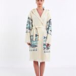 Fishes Kapşonlu Kimono