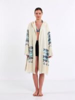 Fishes Kapşonlu Kimono