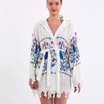 İznik Kapşonlu Kısa Pareo