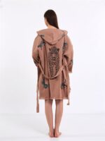 Leopard Rose Dry Kurzer Kimono