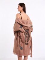 Leopard Rose Dry Kurzer Kimono