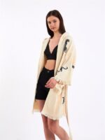 Leopard Kurzer Kimono