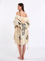 Leopard Kurzer Kimono