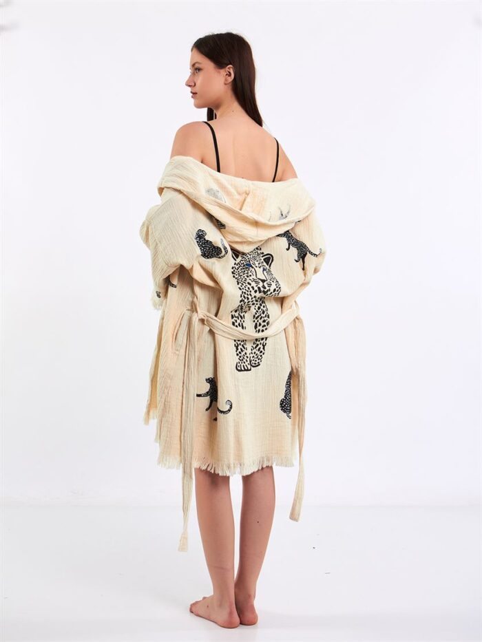 Leopard Kurzer Kimono Leopard Kurzer Kimono