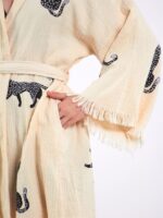 Leopard Kurzer Kimono