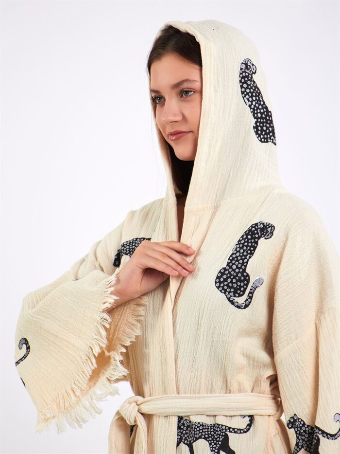 Leopard Kurzer Kimono Leopard Kurzer Kimono