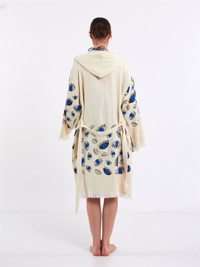 Little Blue Eyes Kapşonlu Kimono Little Blue Eyes Kapşonlu Kimono
