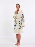 Little Blue Eyes Kapşonlu Kimono