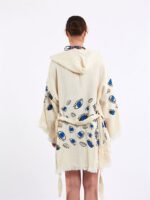 Little Blue Eyes Kurzer Kimono mit Kapuze