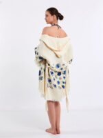 Little Blue Eyes Kurzer Kimono mit Kapuze