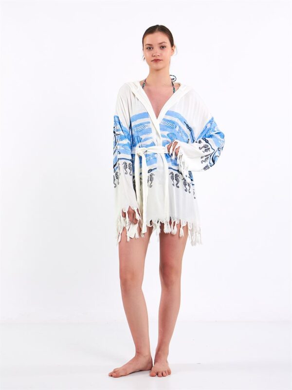 Marine Kapşonlu Pareo