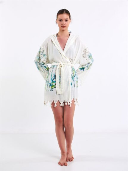 Meadow Kurzer Pareo mit Kapuze