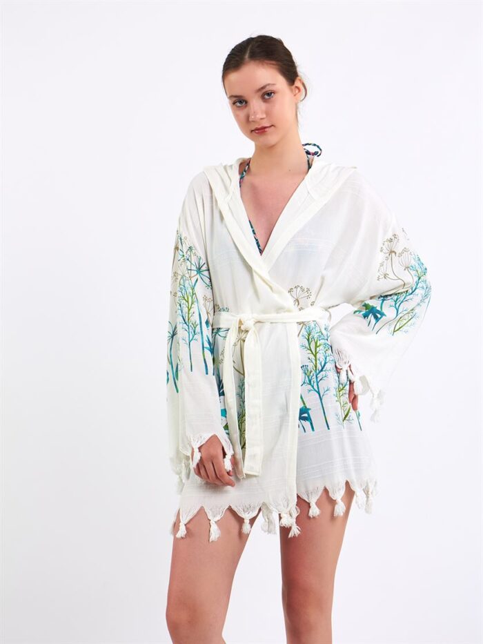 Meadow Kurzer Pareo mit Kapuze Meadow Kurzer Pareo mit Kapuze