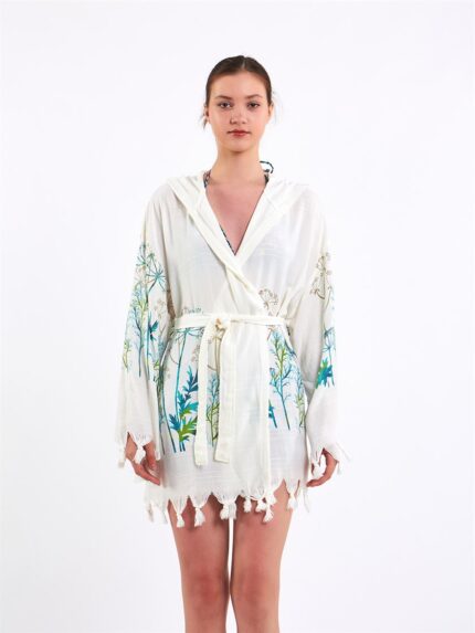 Meadow Kurzer Pareo mit Kapuze