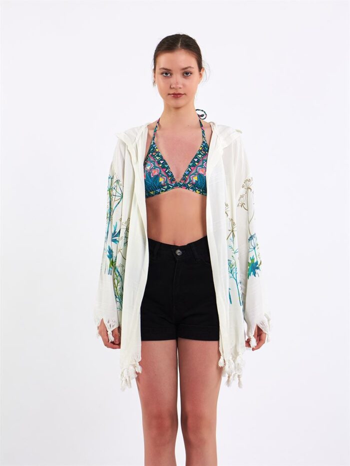 Meadow Kurzer Pareo mit Kapuze Meadow Kurzer Pareo mit Kapuze