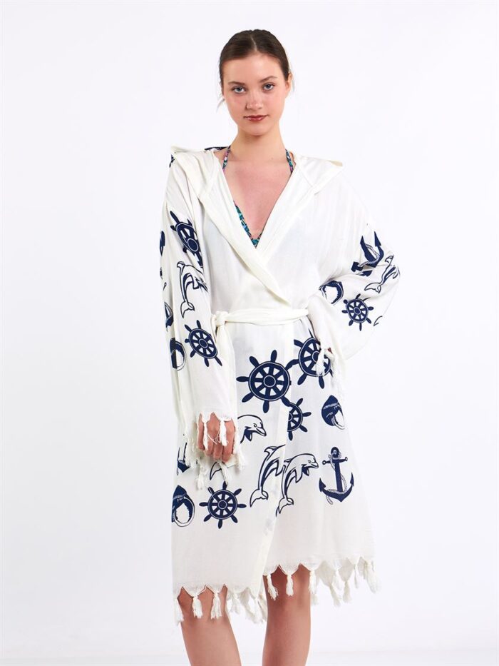 Nautical Hooded Pareo Nautical Hooded Pareo