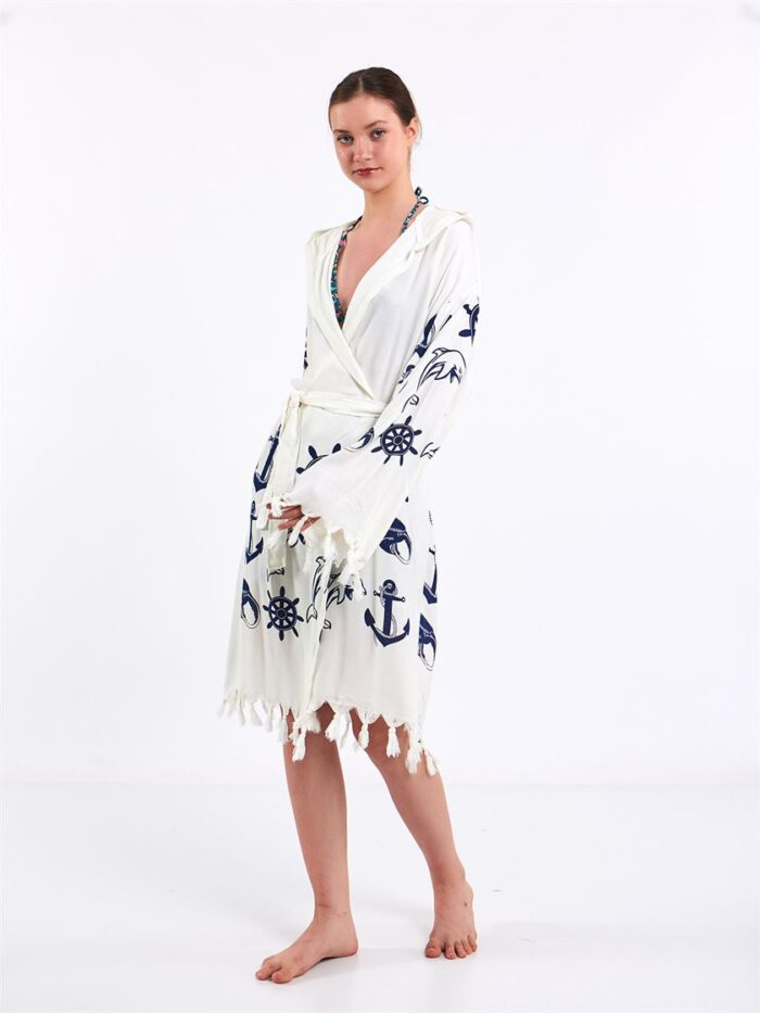 Nautical Hooded Pareo Nautical Hooded Pareo
