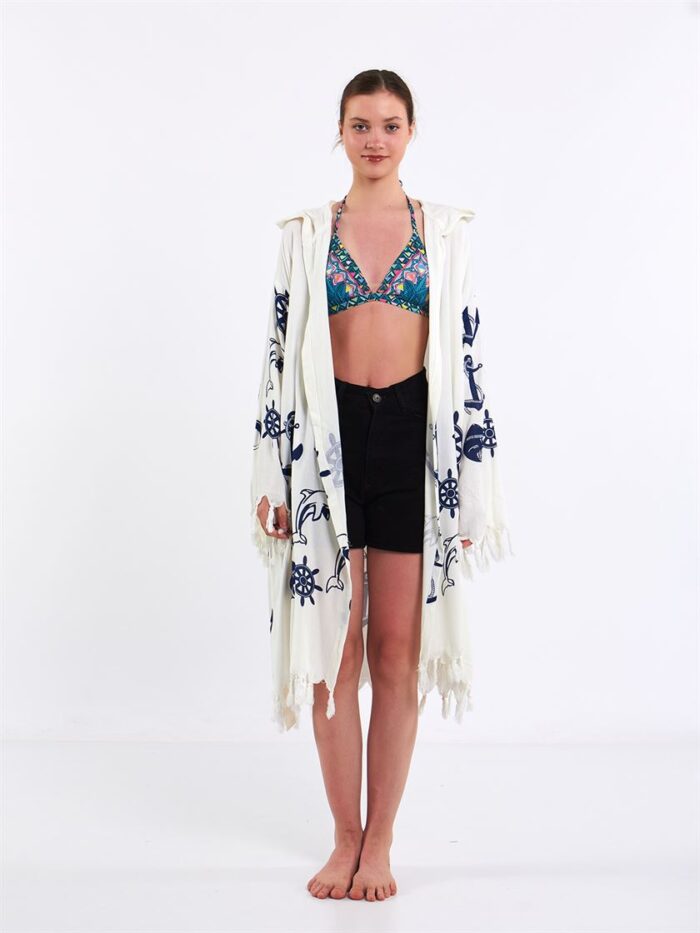 Nautical Hooded Pareo Nautical Hooded Pareo