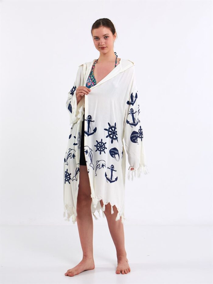 Nautical Hooded Pareo Nautical Hooded Pareo