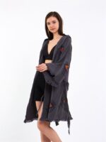 Orange Eye Kısa Kimono Antrasit