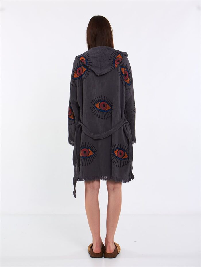 Orange Eye Kısa Kimono Antrasit
