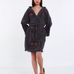 Orange Eye Kısa Kimono Antrasit
