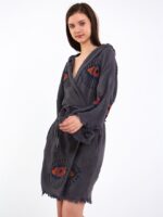 Orange Eye Kısa Kimono Antrasit