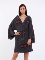 Orange Eye Kısa Kimono Antrasit