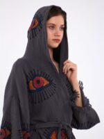 Orange Eye Kısa Kimono Antrasit