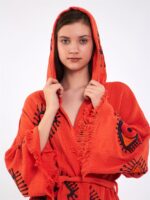 Orange Eye Kurzer Kimono Fliese