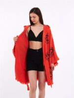 Orange Eye Kurzer Kimono Fliese