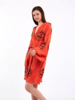 Orange Eye Kurzer Kimono Fliese