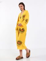 Orange Eye Kısa Kimono Sarı