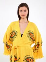 Orange Eye Kısa Kimono Sarı