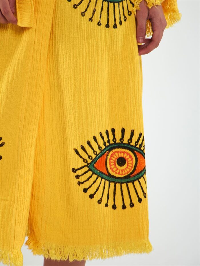 Orange Eye Kısa Kimono Sarı Orange Eye Kısa Kimono Sarı