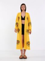 Orange Eye Kısa Kimono Sarı